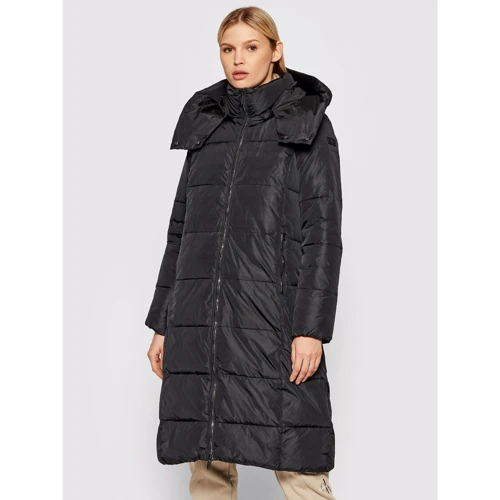 Куртка CMP Woman Coat Zip Hood 31K2846-U901 46 (38) черная зимняя с капюшоном