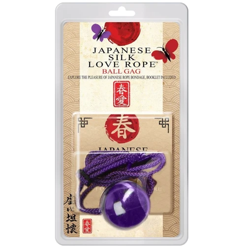 Кляп Japanese Silk Love Rope Ball Gag, Purple