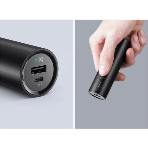 Внешний аккумулятор ANKER Power Bank PowerCore Ultra-Compact 5000mAh Black (A1109G11): Встроенный кабель нет