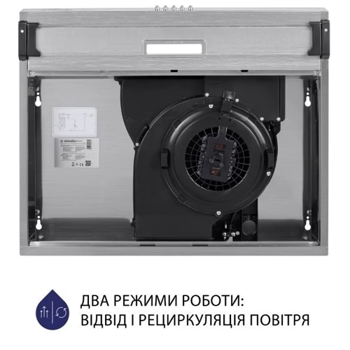 Вытяжка Minola HPL 614 I: Материал корпуса нержавеющая cталь