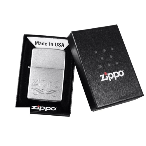 Зажигалка Zippo 205 SCROLL SATIN CHROME (24335) фото 7