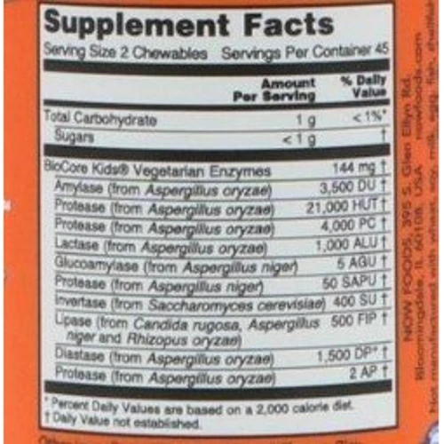 NOW Foods ChewyZymes Пищеварительные ферменты 90 жевательных таблеток: Тип Пищеварительные ферменты