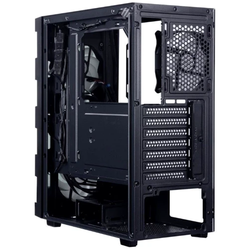Корпус Prologix E114 Black: Материал передней панели пластик