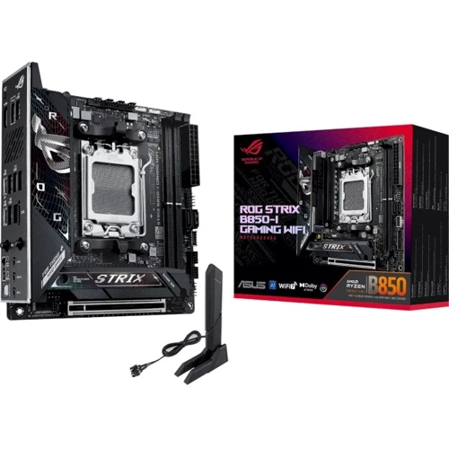 ASUS ROG STRIX B850-I GAMING WIFI: Оперативная память 2xDDR5 8400+ МГц, до 128 ГБ