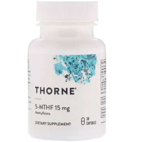 Thorne Research 5-MTHF Фолиевая Кислота Метилфолат 15 мг 30 капсул