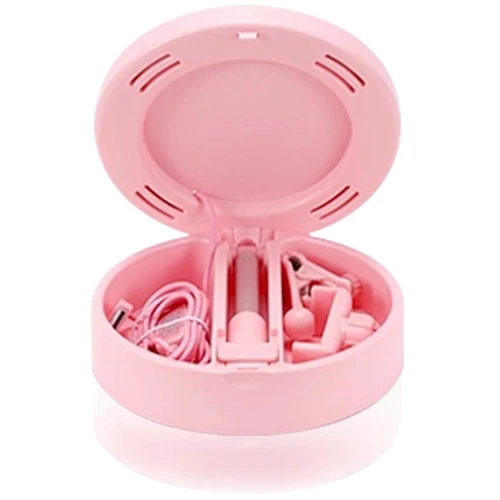 Зеркало для макияжа с держателем для телефона UFT MH2 Pink для бьюти блогеров фото 3