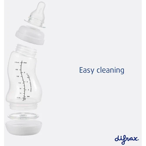 Стеклянная антиколиковая бутылочка Difrax S-bottle Natural с силиконовой соской 250ml фото 5