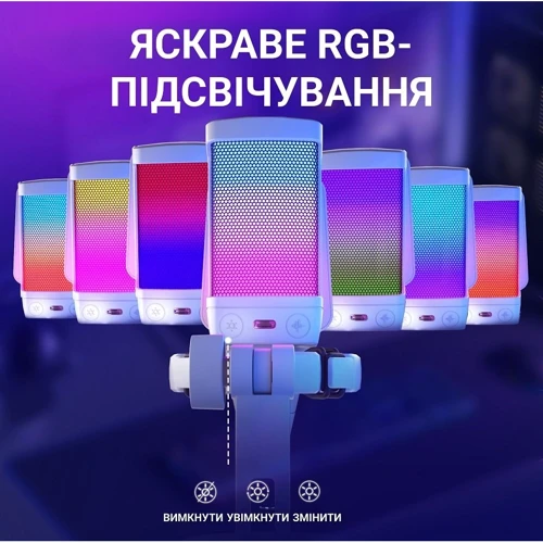 Конденсаторный USB микрофон Fifine Q6TW White фото 8