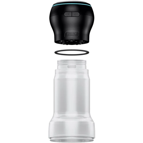 Мастурбатор Kiiroo Feel Pocket Crystal с всасывающей интерактивной насадкой PowerBlow Combo Set