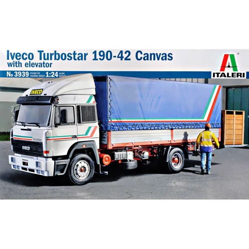 Модель Italeri Грузовик Iveco Turbostar 190-42 Canvas с подъёмником (IT3939)