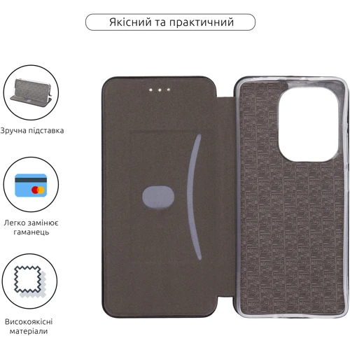 Чохол для телефона ArmorStandart G-Case Black для Xiaomi Redmi Note 14S 4G (ARM82021): Тип чехол-книжка