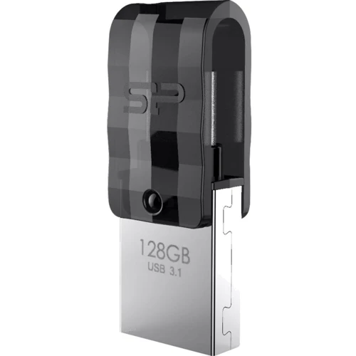 USB-флешка Silicon Power 128GB Mobile C31 USB 3.1/Type-C Black (SP128GBUC3C31V1K)