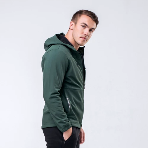 Спортивна толстовка Peak FW293211-GRE 46 зелена з капюшоном на блискавці: Країна виробник Китай