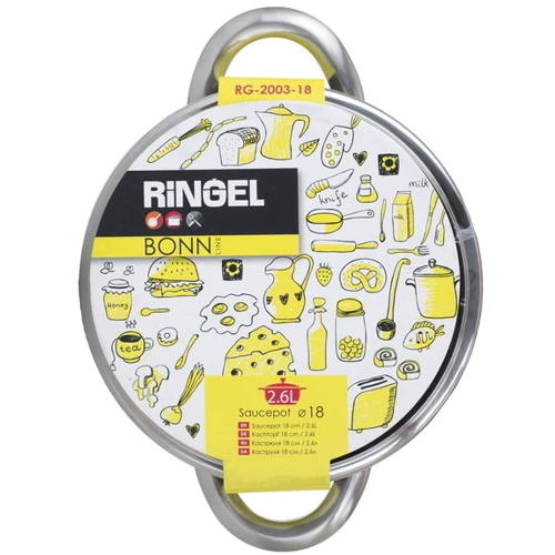 Кастрюля RINGEL Bonn 22 см (4.7л) с крышкой (RG-2003-22) фото 8