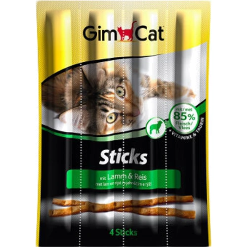 Лакомство для котов GimCat Мясные палочки с ягненком и курицей 4 шт. (4002064420820)