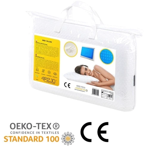 Подушка ортопедическая 4FIZJO Med+ White охлаждающая для сна 40x58 см (P-5907739317049)