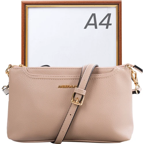Женская сумка через плечо Amelie Galanti бежевая (A991457-beige): Пол Женский