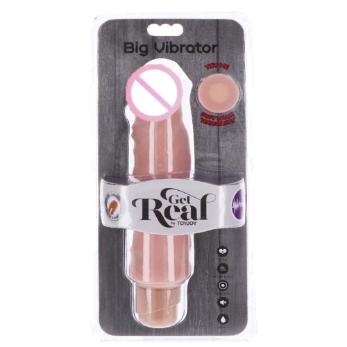 Get Real Dual Density Big Vibrator 9 большой реалистичный вибратор, 23х5 см