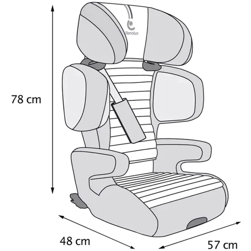 Автокресло Renolux Renofix2 i-Size Passion (451020): Внутренние ремни 3-x точечные