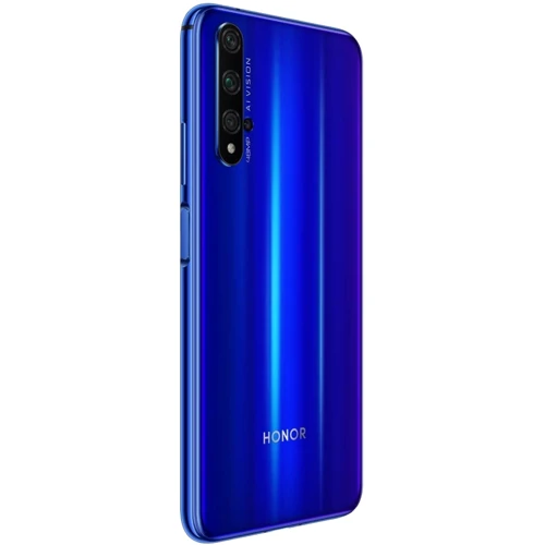 Смартфон Honor 20 2019 6/128Gb Sapphire Blue Approved Вітринний зразок: Причина уцінки Как новый (витринный образец): смартфон выглядит и функционирует как новый. Смартфон полностью протестирован по программе Approved, все функции работают корректно