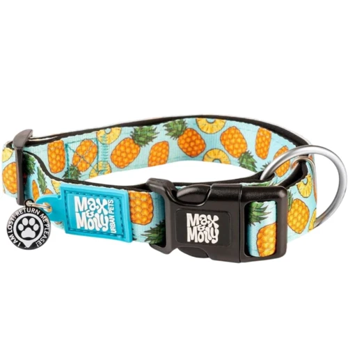 Ошейник Max & Molly Smart ID Collar - Sweet Pineapple/L для собак (4894512053052)