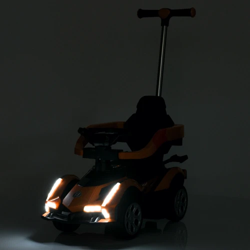 Детский электромобиль-толокар 3в1 Bambi оранжевый (M 5781EBLR-7)