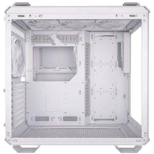 Корпус ASUS TUF Gaming GT502 Plus White (90DC0093-B19000): Материал передней панели закаленное стекло и сталь
