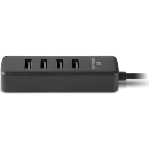 Адаптер REAL-EL Adapter USB to 4xUSB2.0 HQ-175 Black (EL123110008) фото 5