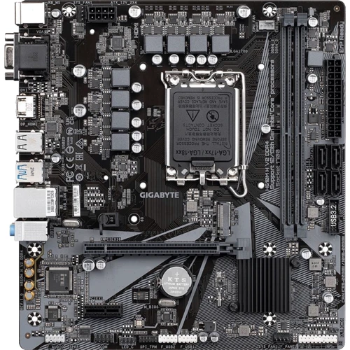 GIGABYTE H610M H V2: Роз'єми на задній панелі Ethernet RJ-45, VGA, HDMI, USB 3.2 Gen 1, USB 2.0