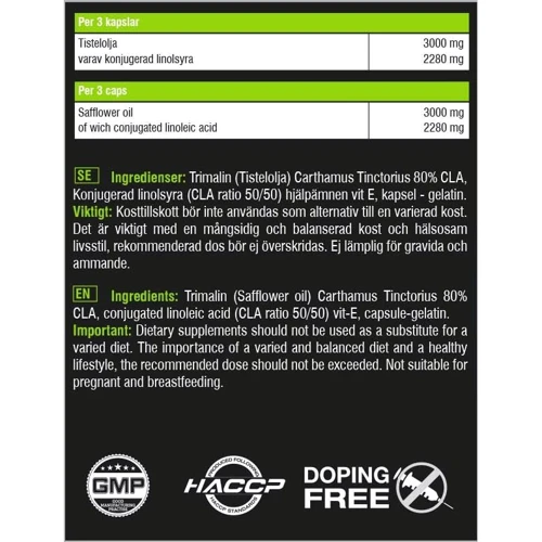 Жиросжигатель Swedish Supplements CLA 90 caps: Смак Без смаку