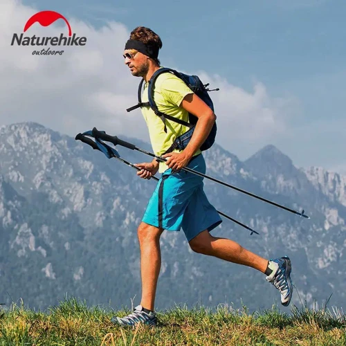 Трекінгова палиця Naturehike ST08 NH18D020-Z, 110 см, бордовий (6927595748527): Матеріал карбон