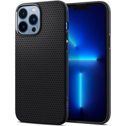 Чехол для iPhone Spigen Liquid Air Matte Black (ACS03201) for iPhone 13 Pro Max фото 8