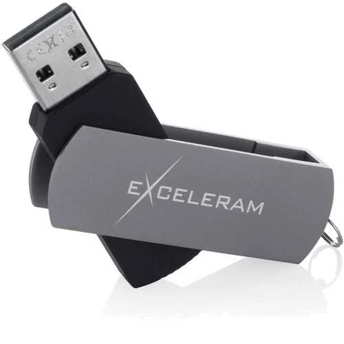 USB-флешка eXceleram 64GB P2 Series USB 2.0 Grey/Black (EXP2U2GB64): Обсяг пам'яті 64 GB
