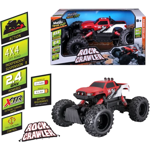 Автомодель на радіокеруванні Maisto Tech Rock Crawler червоний (82746): Клас Всюдихід, Позашляховик
