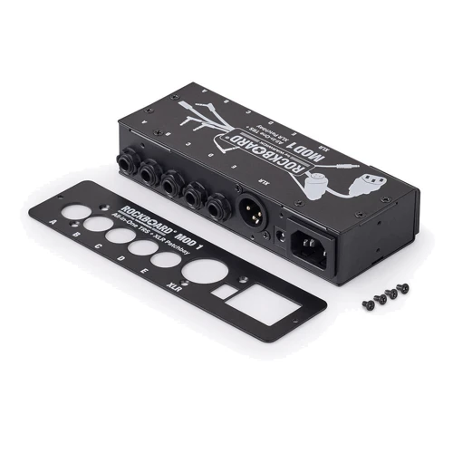 Педалборд Панель для педалборда ROCKBOARD MOD 1 V2 All-in-One TRS & XLR, IEC & Barrel Patchbay