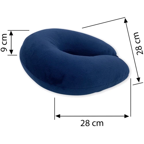 Подушка SoundSleep рогалик 30x30 см темно-синий (653590749363) фото 5