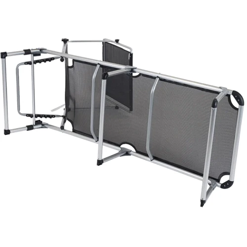Кровать для кемпинга Bo-Camp Sun Lounger With Sunscreen 5 Positions Black раскладная (1304460) фото 5