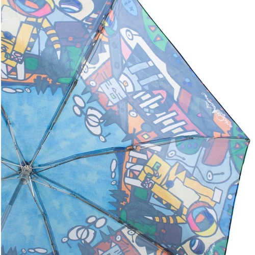Парасолька жіночий механічний Art Rain блакитний (ZAR5325-2050): Тип ручки пряма