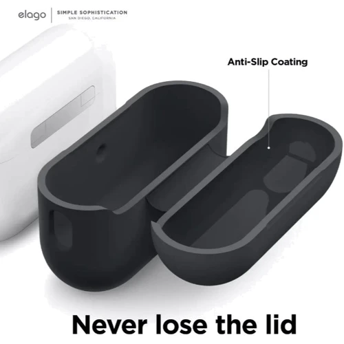 Чехол для наушников Elago Silicone Basic Case with Nylon Lanyard Jean Indigo (EAPP2SC-BA+ROSTR-JIN) for Apple AirPods Pro 2 фото 2