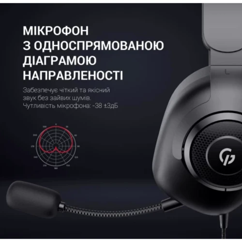 Наушники GamePro HS590B Black: Тип крепления оголовные