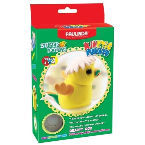 Масса для лепки Paulinda Super Dough Running Race Цыпленок заводной механизм PL-081183-5