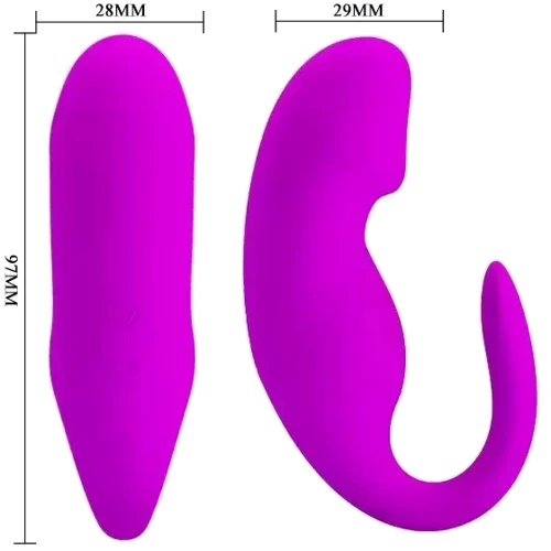 Вибратор для пар Pretty Love - 12 vibration functions, wireless remote control (BI-014482W)