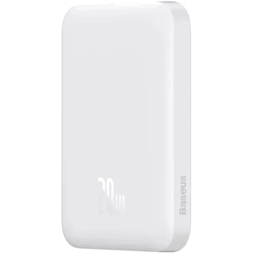 Внешний аккумулятор Baseus Power Bank 6000mAh Magnetic Wireless 20W White (PPCX020002): Емкость батареи, мАч 6000