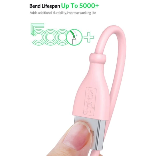 Кабель T-PHOX USB Cable to USB-C Kitty 1m Pink (T-C817 Pink) фото 7