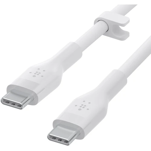 Кабель Belkin Cable USB-C to USB-C Silicone 1m White (CAB009BT1MWH) фото 3