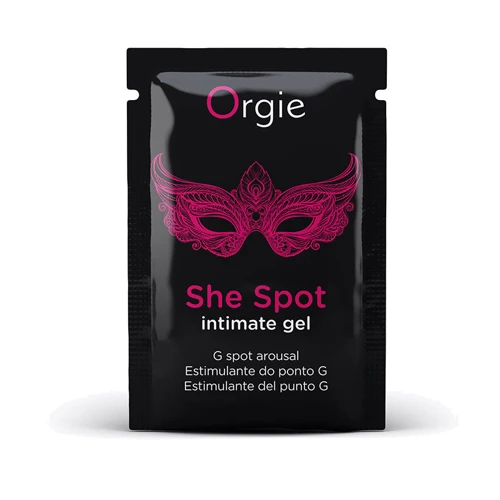 Пробник Гель для стимуляции точки G Orgie She Spot Intimate Gel, 2 мл, тепло-холод, эффект вибрации