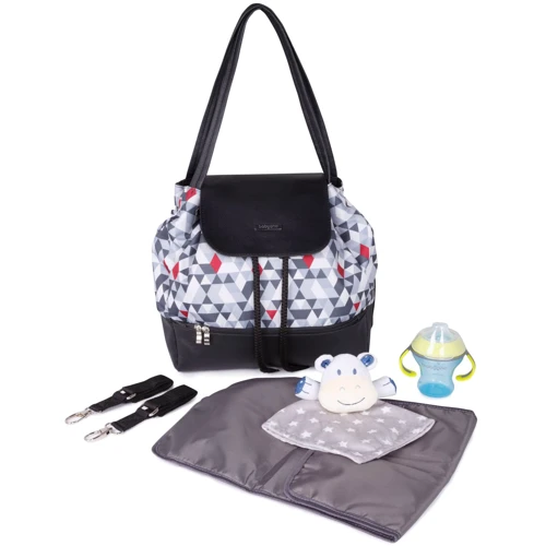 Рюкзак для мами BabyOno UpTown c матрасиком для сповивання Сірий (1501/03)