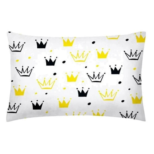 Комплект постельного белья Корона зигзаг желто-серый подростковый 155х215 см (КоронаЖ_3)