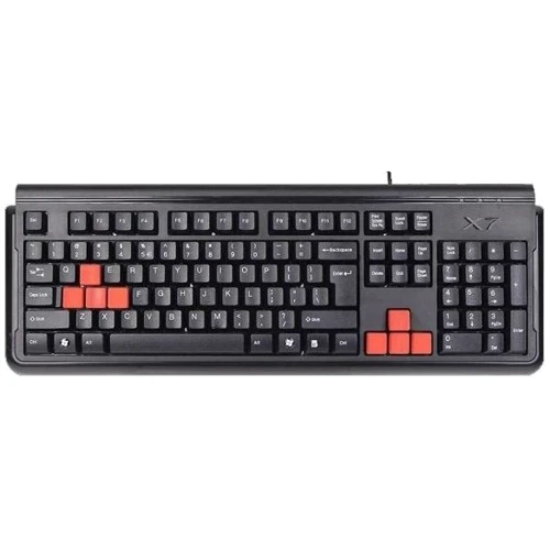 Клавиатура A4 Tech X7-G300 USB Black: Количество дополнительных клавиш 8
