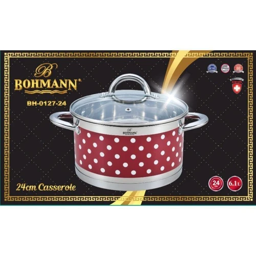 Кастрюля Bohmann 6.1 л (BH-0127-24): Тип Традиционная